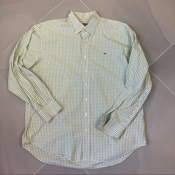 Vineyard Vines Slim Fit Whale Button Down Shirt Men’s Size L - Picture 9 of 9